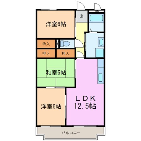 ソジュールの物件間取画像